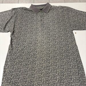 Men's Polo Shirt with Geometric Pattern